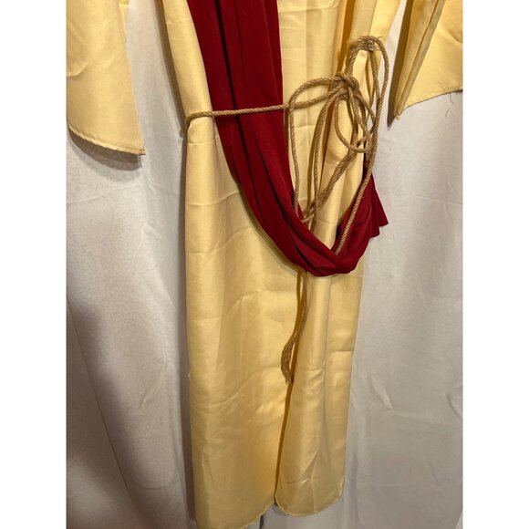 Yellow & Red Costume Robe With Rope Waist Tie - Picture 5 of 12